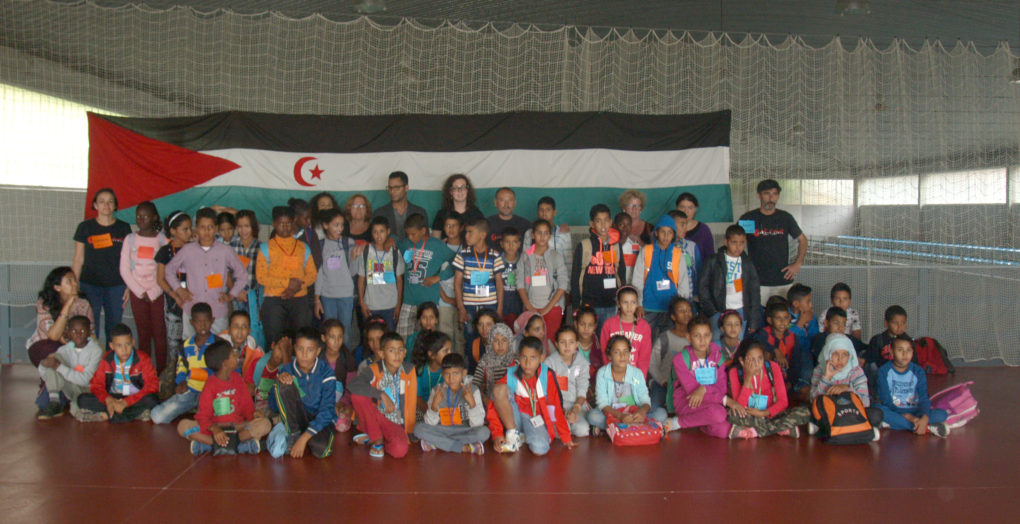 The Saharawi children who have spent the summer  in Cantabria. 