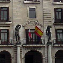 Sede de Caja Cantabria en Santander, en la Plaza Porticada