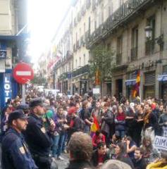 Manifestantes denuncian las trabas al derecho de manifestación