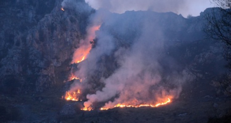 Uno de los incendios de las pasadas navidades