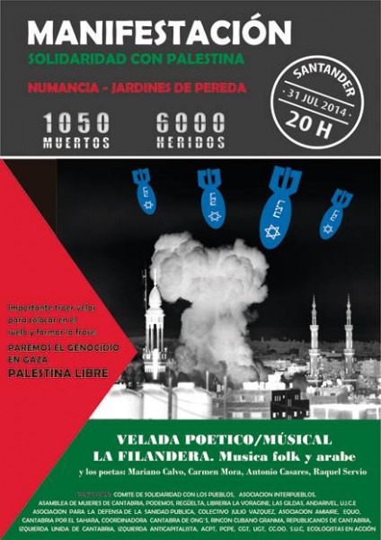 Cartel Manifestación Palestina