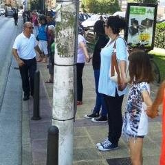 Cadena humana contra el Centro de Emprendendores en La Carmencita, Torrelavega