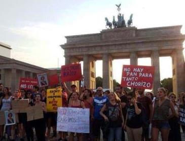 Protesta de jóvenes en Berlín
