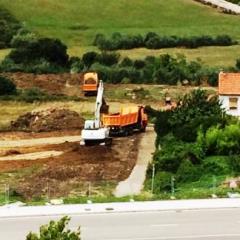 Obras en la finca de Amparo