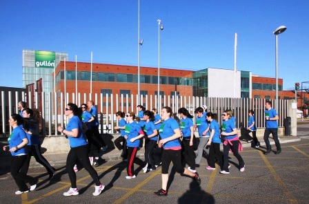 Una de las jornadas de entrenamiento en Gullón