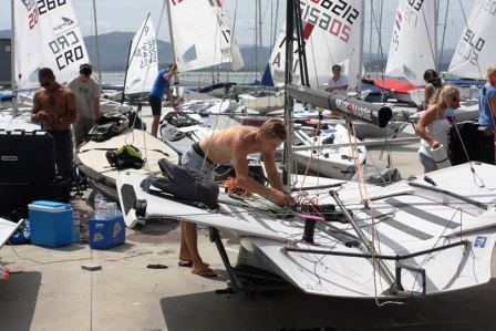 Preparativos para salir a la mar en el CEAR