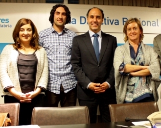 Javier Fernández Soberón, María José Sáenz de Buruaga, Ignacio Diego y María Luisa Peón