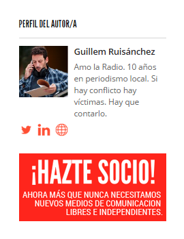 Perfil autor y Hazte socio