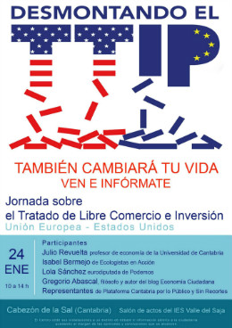 Cartel de la Jornada que se celebrará en el IES Valle del Saja.