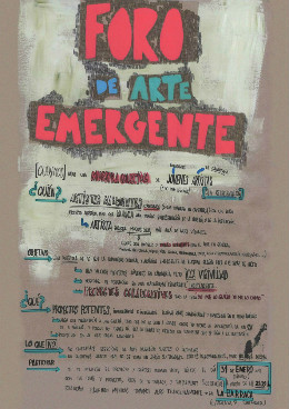 Cartel divulgado por los propulsores del foro de arte.