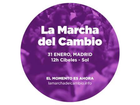 Cartel de la marcha por el cambio