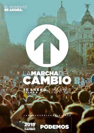 Cartel de la marcha por el cambio