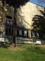 La semana anterior a su derribo, la Peña Eguía presentaba este aspecto.