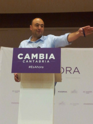 Jose Ramón Blanco, candidato de Podemos a la Presidencia de Cantabria.