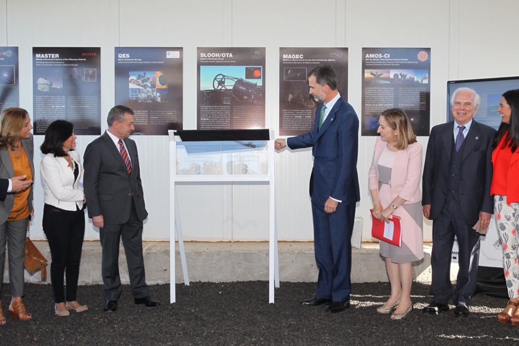 Felipe VI en la inauguración del proyecto Quijote, con participación del IFCA