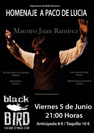 Este viernes, homenaje a Paco de Lucía en la sala Blackbird Club.