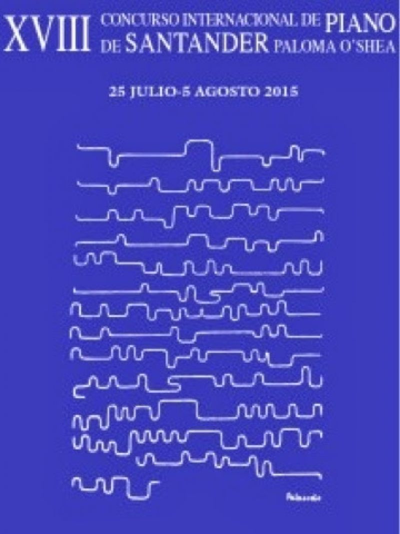 Cartel del 'Concurso Internacional de Piano de Santander Paloma O'Shea'