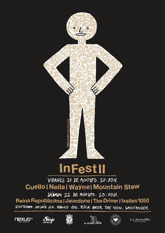 Cartel de los conciertos del InFest de este año.