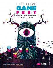 Cartel ganador del concurso para el Cultura Game Fest, obra de Omar Bermúdez, del estudio creativo MiWerta