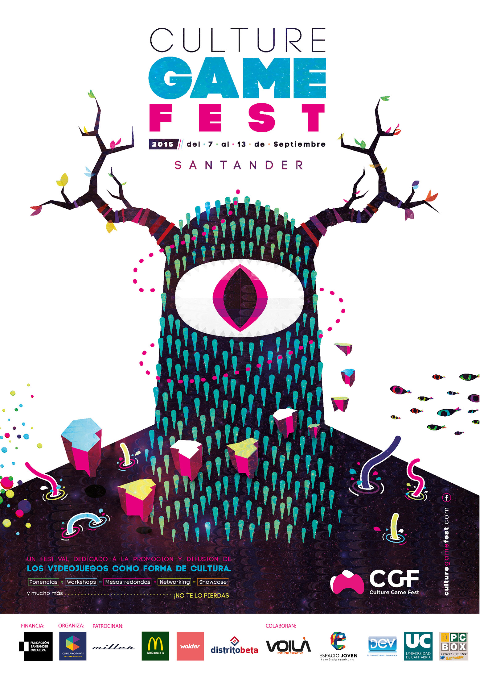 Cartel del Culture Game Fest 2015.