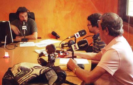 Ruisánchez y Allende junto al tertuliano Santiago Pérez Obregón (exmagistrado del TSJC) || Foto: El Faradio