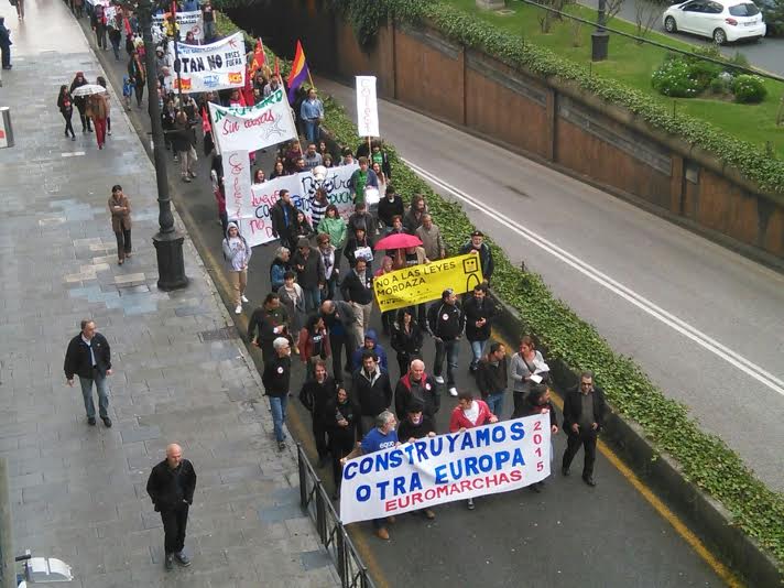 Protesta en Santander contra el TTIP.