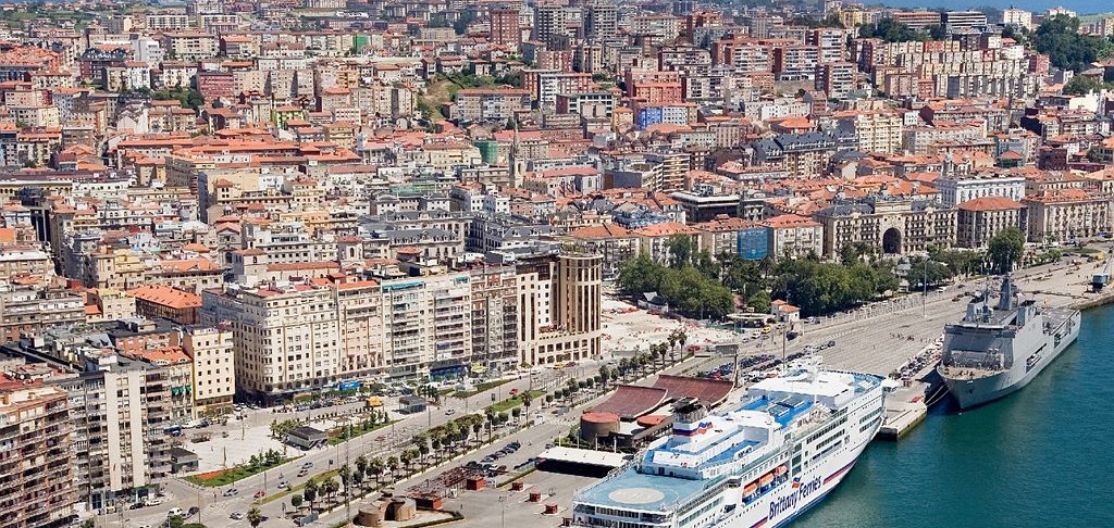 Vista aérea de Santander