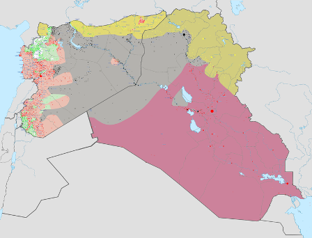 mapa estado islamico