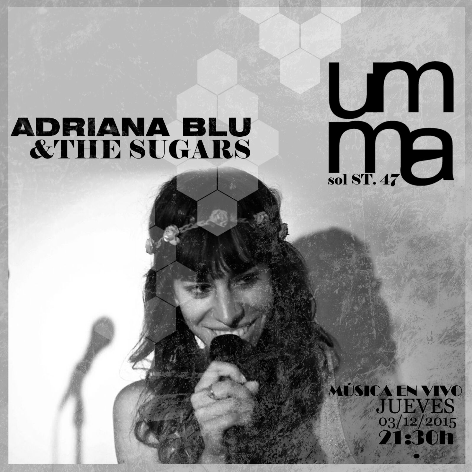 Adriana Blu & The Sugars, este jueves en el restaurante UMMA.