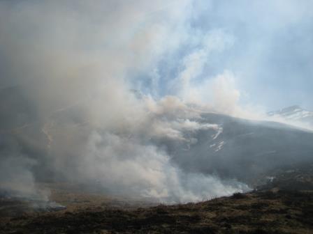 Uno de los incendios del pasado mes de diciembre