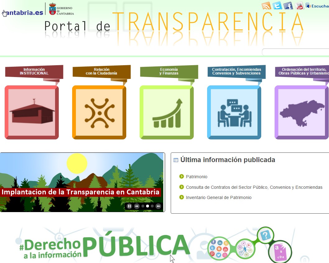 Portal de Transparencia del Gobierno de Cantabria