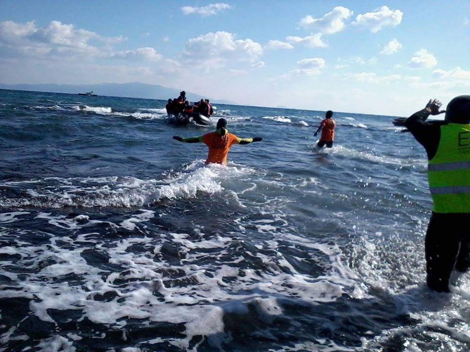 Llegada de refugiados a Lesbos (Grecia) Foto: PROEM-AID