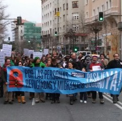 Manifestación organizada  por Pasaje Seguro