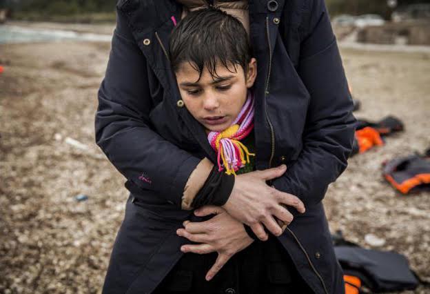 Foto de refugiados realizada por el reportero cántabro Olmo Calvo