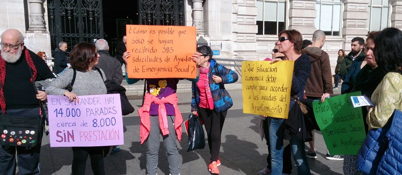 Protesta de Andarivel a las puertas del Ayuntamiento