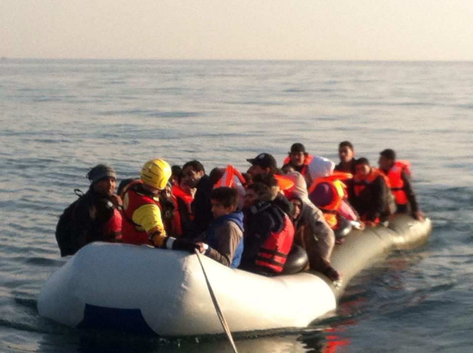 Salvacostas en Lesbos