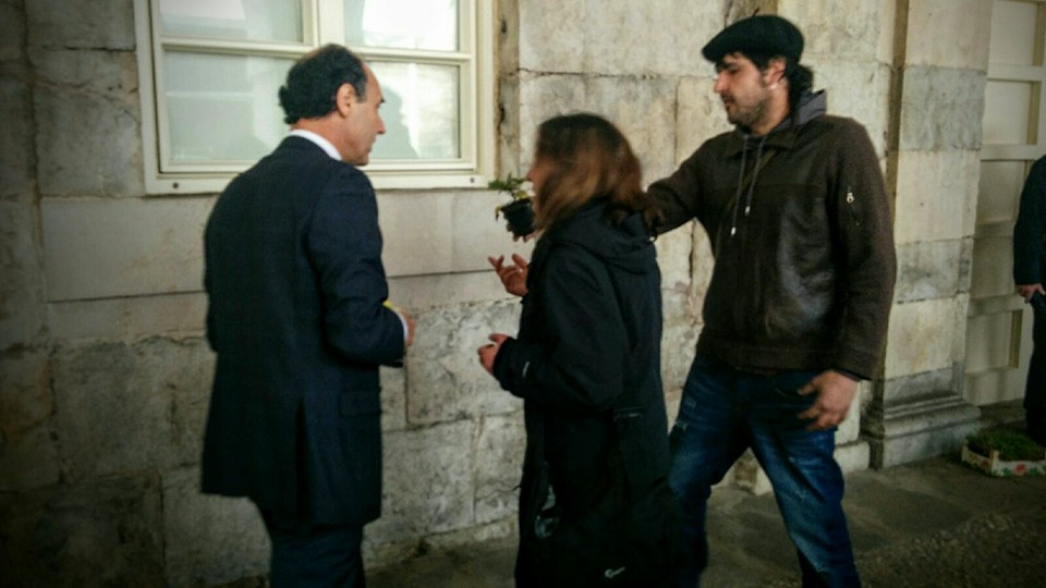 El autor del artículo con el expresidente Ignacio Diego