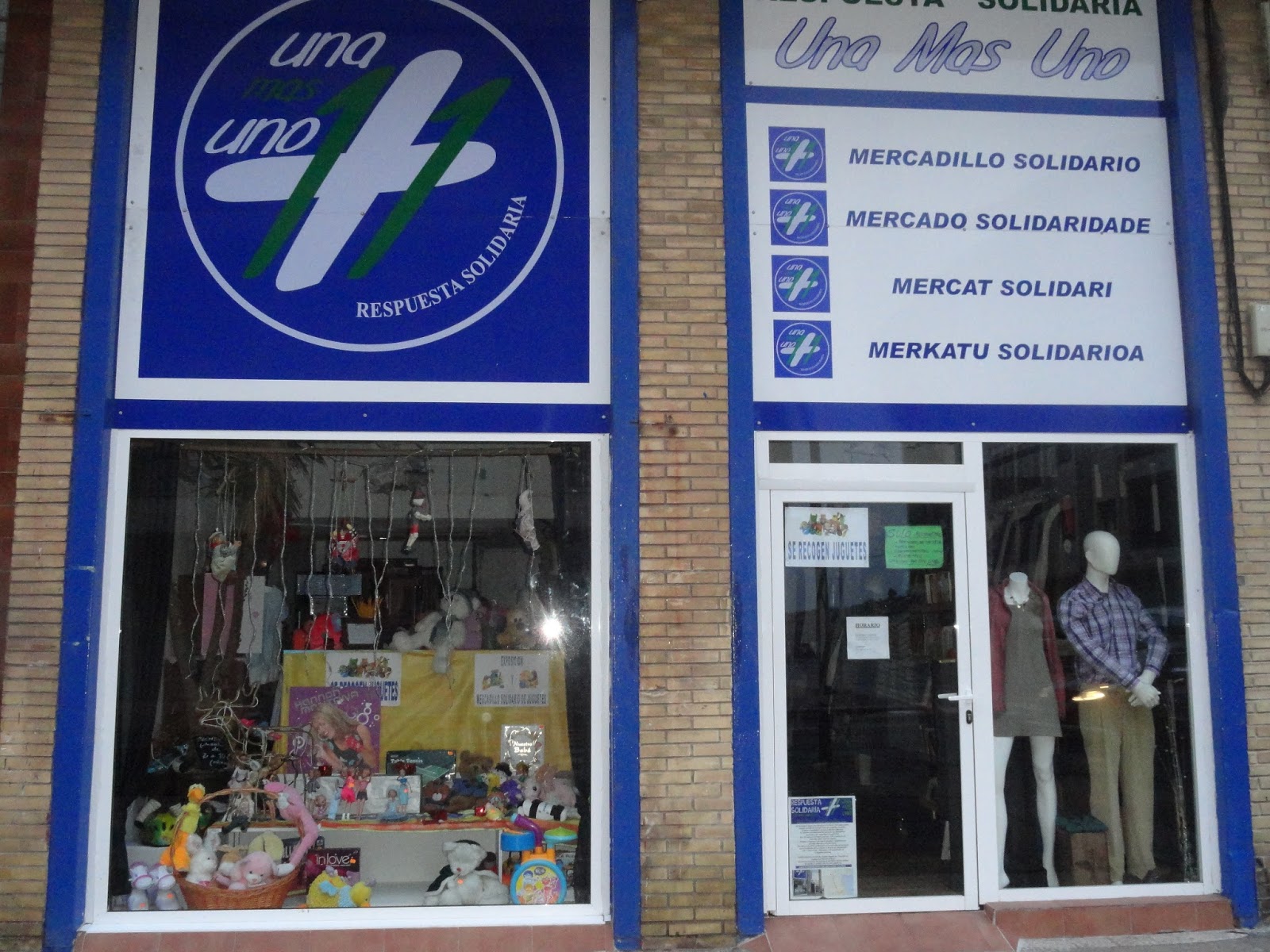 La ONG 'Una más uno', ubicada en la calle Bajada el Chorrillo, 2. Castro Urdiales.