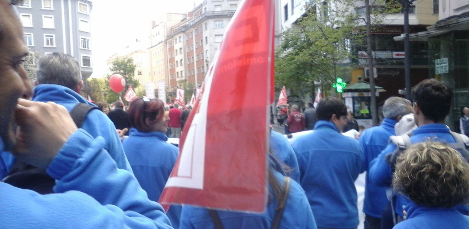 Primero de mayo por las calles de Santander