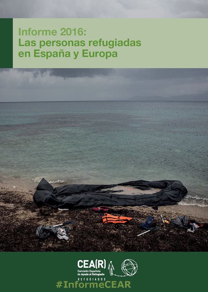 La portada del Informe del CEAR sobre la situación de los refugiados está ilustrada con una foto del cántabro Olmo Calvo
