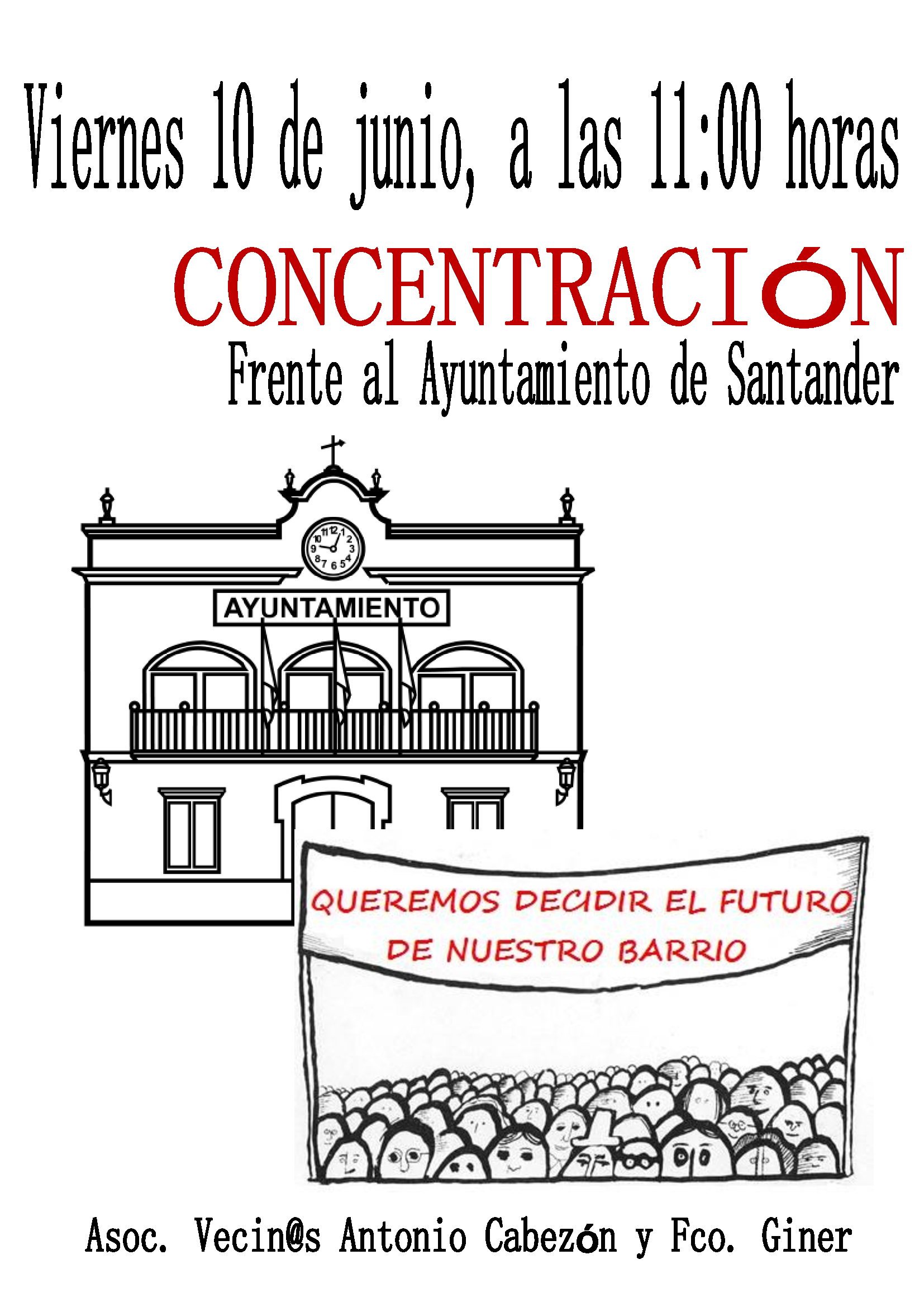 cartel concentracion 10 de junio
