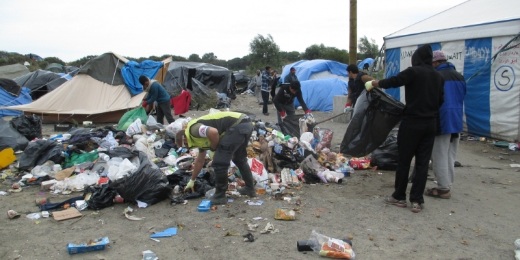 Campo de Calais (Foto: Médicos Sin Fronteras)