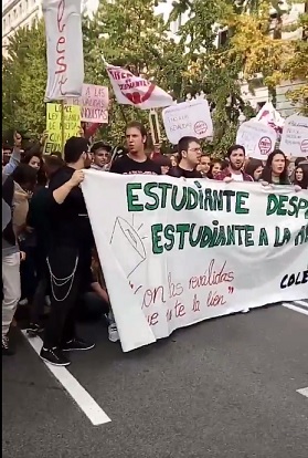 Protesta esta mañana frente a Delegación de Gobierno.