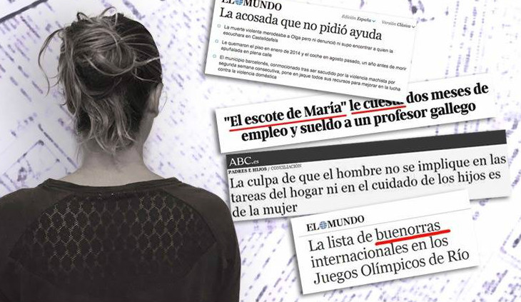 Estos son algunos ejemplos de cómo se trata a las mujeres en los medios de comunicación.