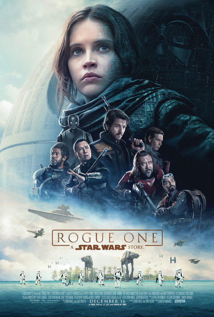 Cartel de Rogue One, la nueva película del universo de Star Wars.