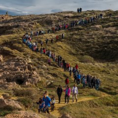 Recorrido por la senda costera para presentar 'Expulsados'