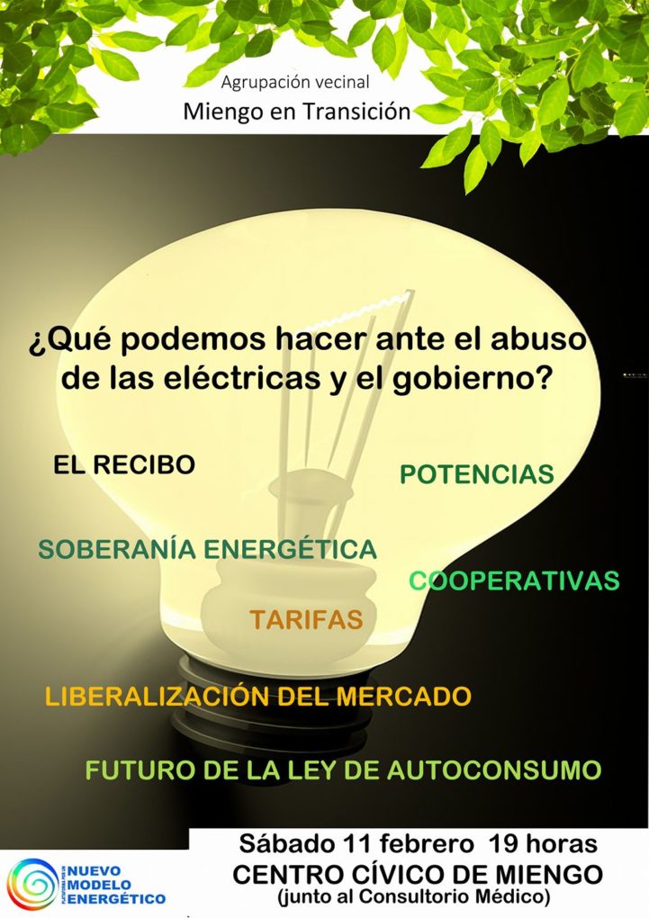 Cartel de presentación de la charla.