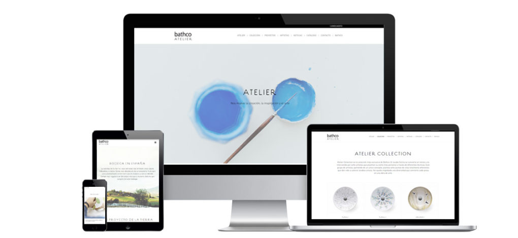 La nueva Web de Bathco para el proyecto Atelier