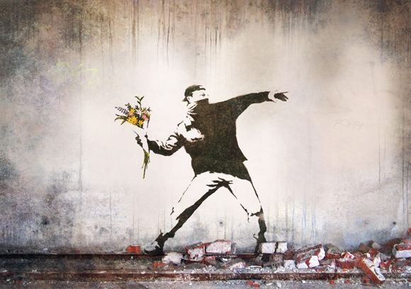 El valor de cada gesto. La necesidad de visibilizarlo. La urgencia de verlo. (Imagen: Banksy)