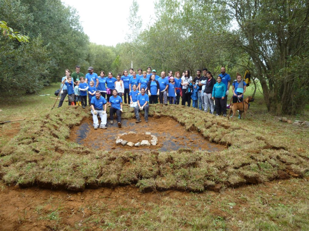 Parte de las charcas artificiales se han creado dentro del programa de voluntariado.